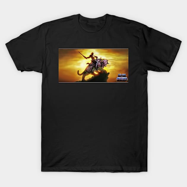 He-Man & Battle Cat T-Shirt by SciFi_Kaiju_Guy